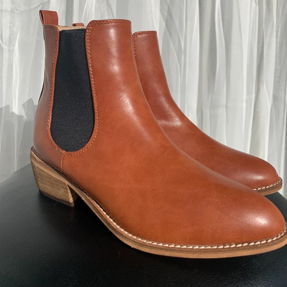 brown (leather) Ankle Boots